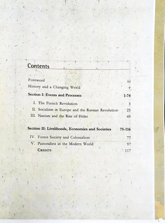 NCERT Social Science Grade 9 : India and The Contemporary World I - Textbook in History