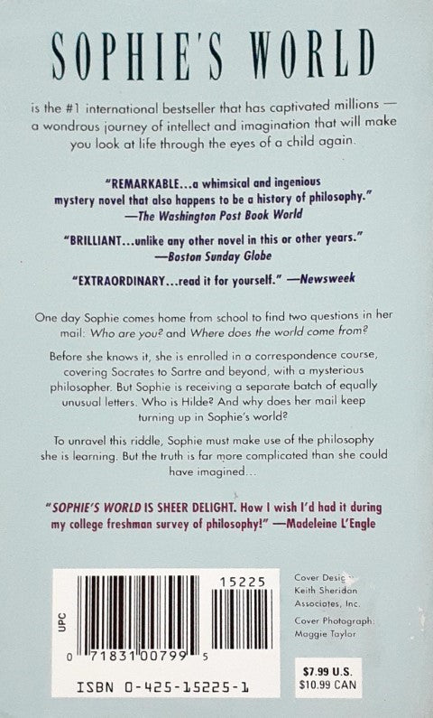 Sophie's World a Novel about The History of Philosophy