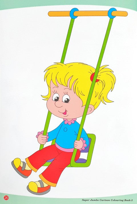 Super Jumbo Cartoon Colouring Book 3