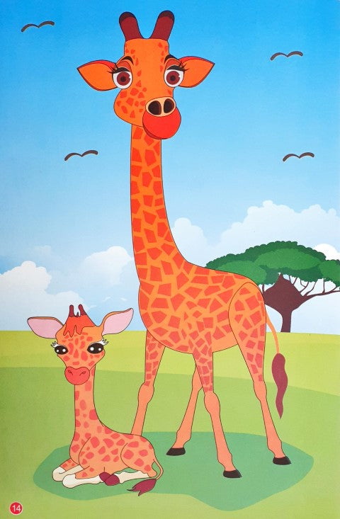 Super Jumbo Jungle Colouring Book