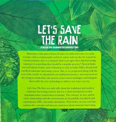 Let’s Save the Rain: A book on rainwater harvesting