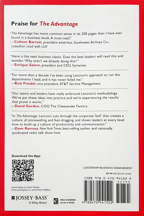 The Advantage Why Organizational Health Trumps Everything Else in Business