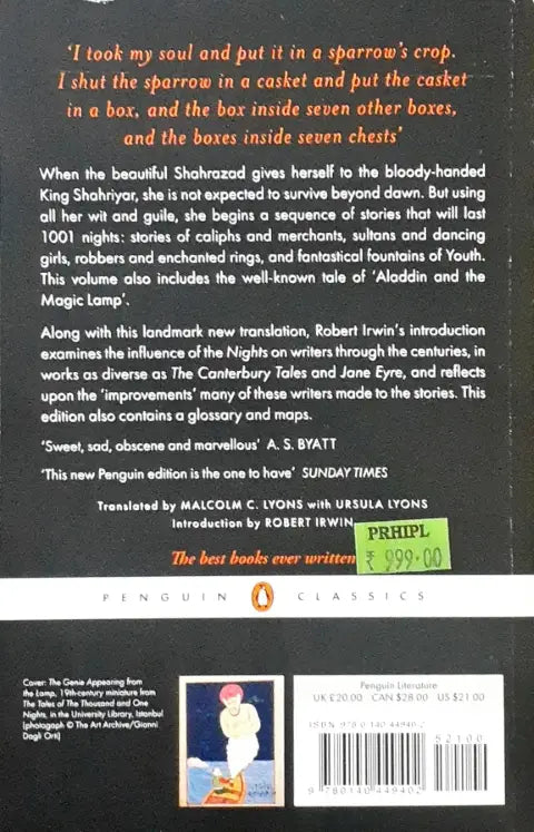 Penguin Classics The Arabian Nights Tales of 1001 Nights Volume 3