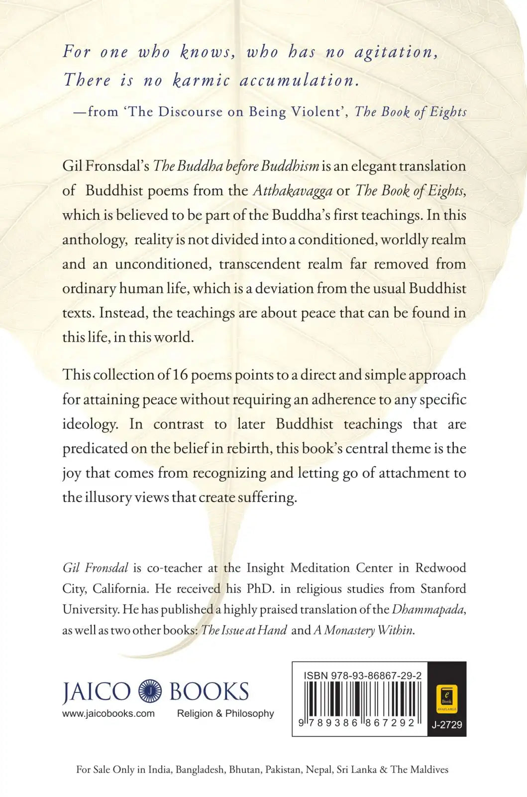 The Buddha Before Buddhism