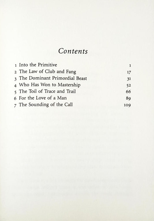 The Call of the Wild