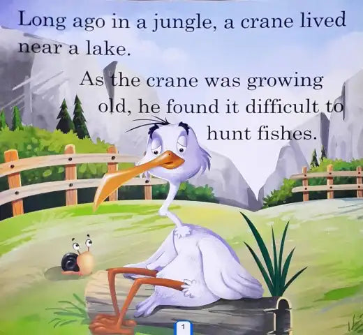 Preschool Readers The Crane And The Intelligent Crab (P)