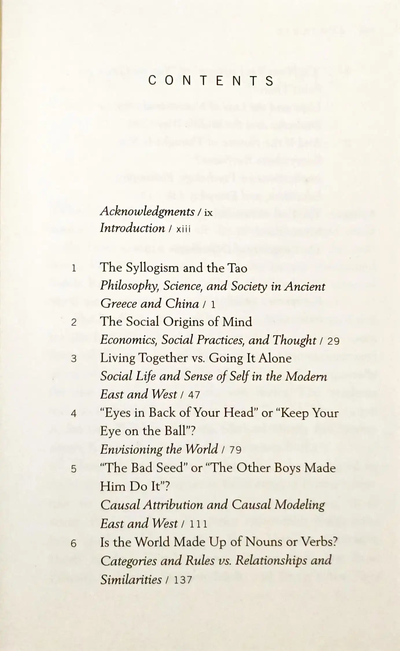 The Geography of Thought