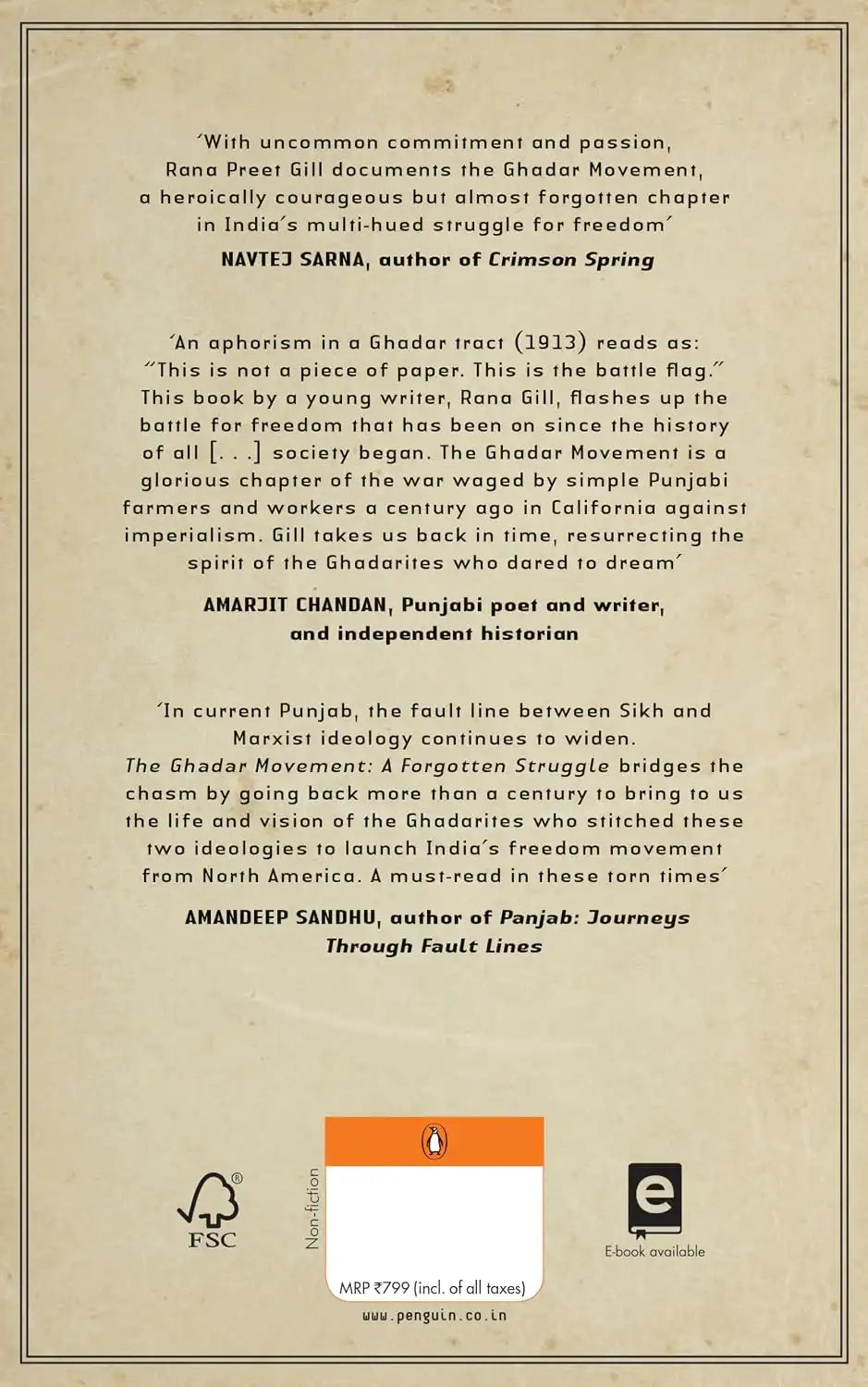 The Ghadar Movement | Hardcover