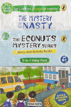 The Econuts Mystery Series Story And Activity Books With Fun Stickers Inside Pack of 5 Books