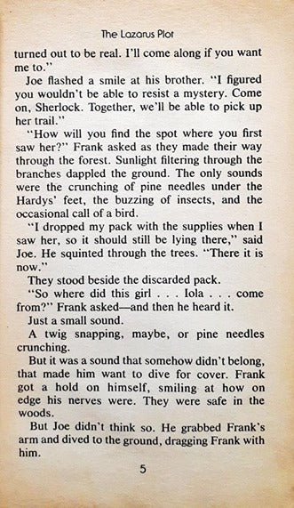 The Hardy Boys Case Files 4 The Lazarus Plot