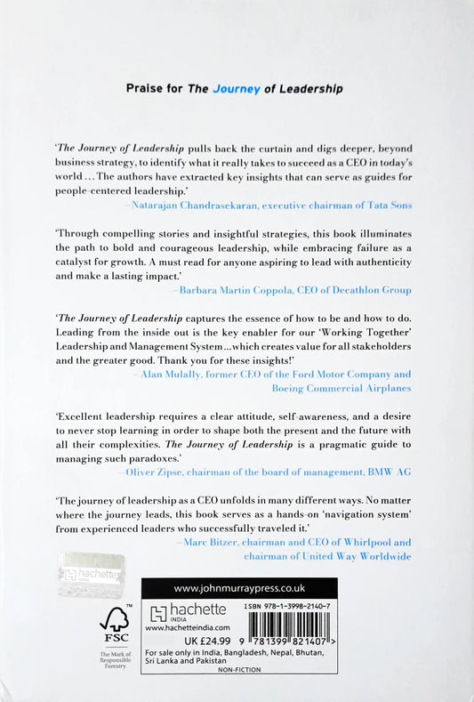 The Journey of Leadership : How CEOs Learn To Lead From The Inside Out