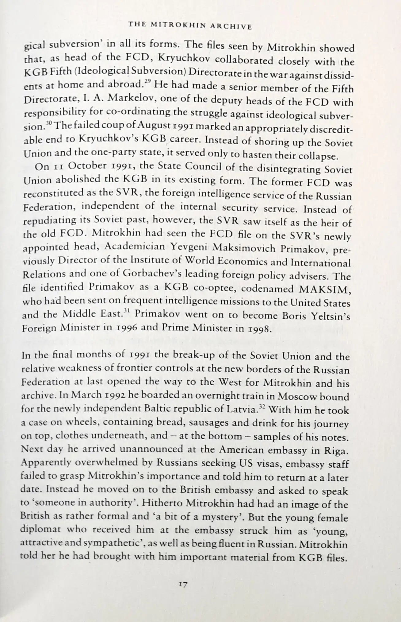 Mitrokhin Archive #1 : Mitrokhin Archive I