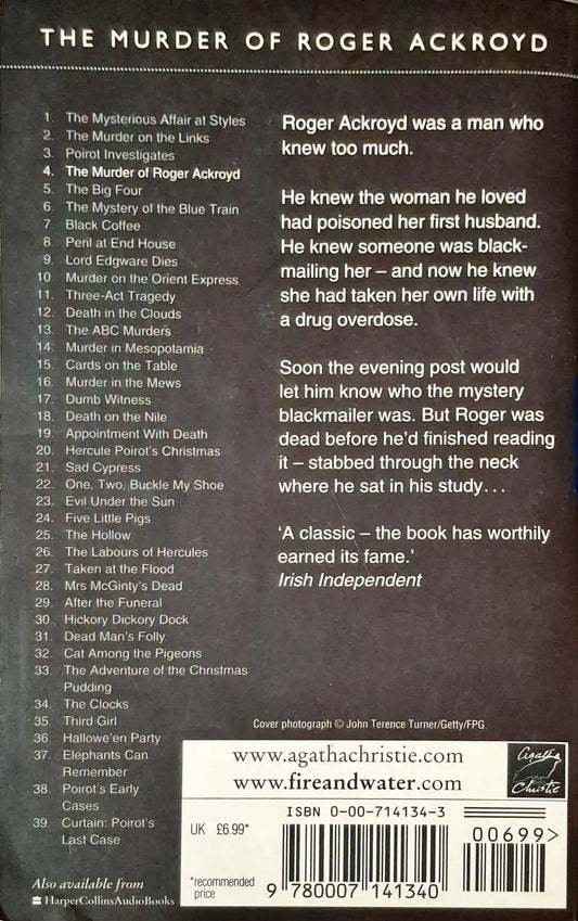 Hercule Poirot #4 : The Murder of Roger Ackroyd (P)