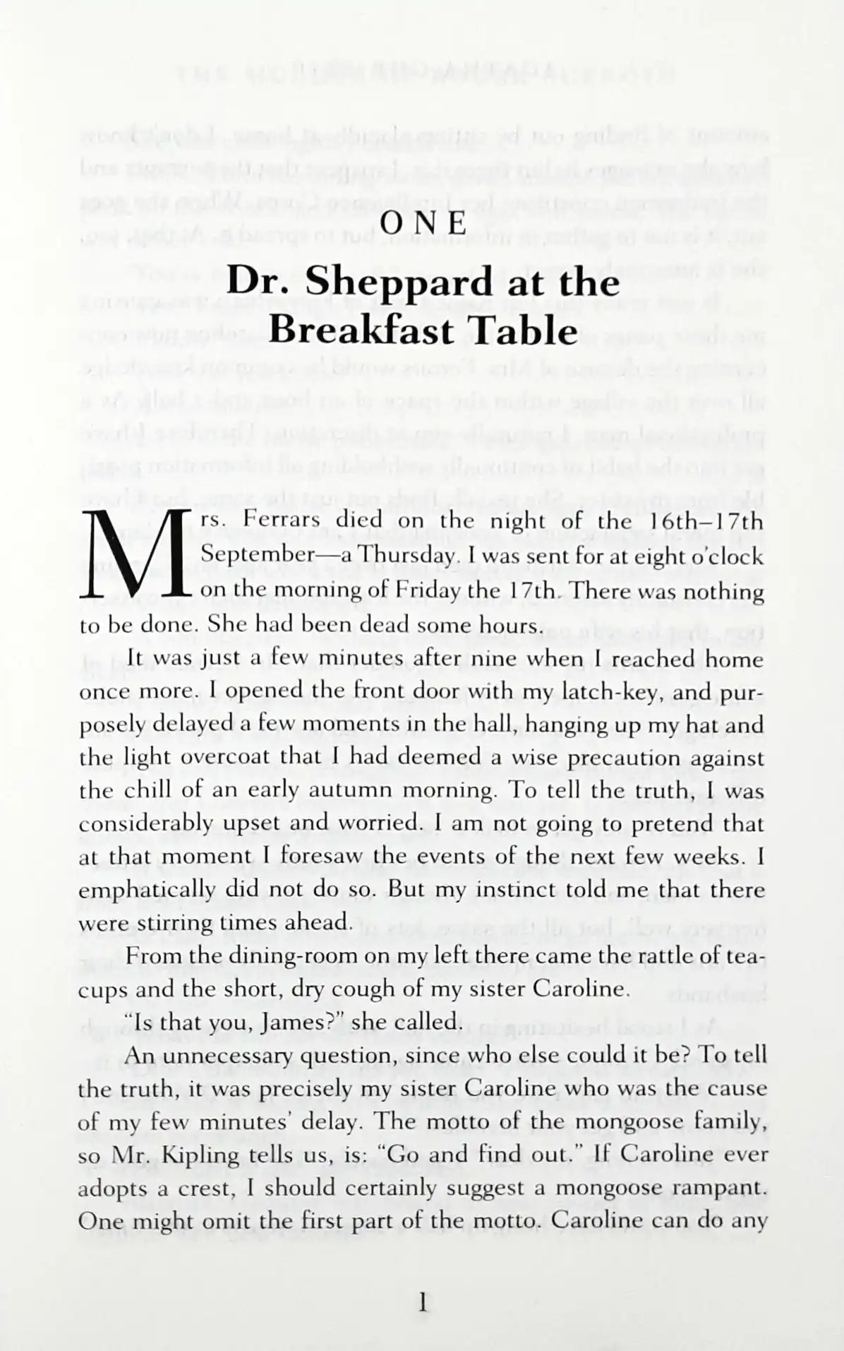 Hercule Poirot #4 : The Murder of Roger Ackroyd