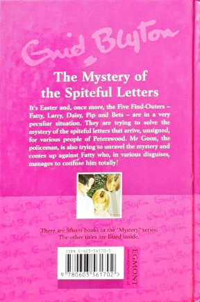 The Five Find Outers #4 The Mystery Of The Spiteful Letters