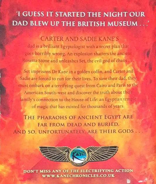 The Kane Chronicles #1 : The Red Pyramid (P)