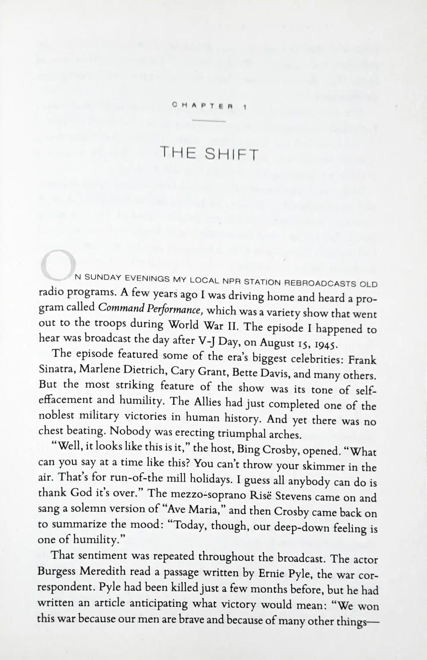 The Road to Character