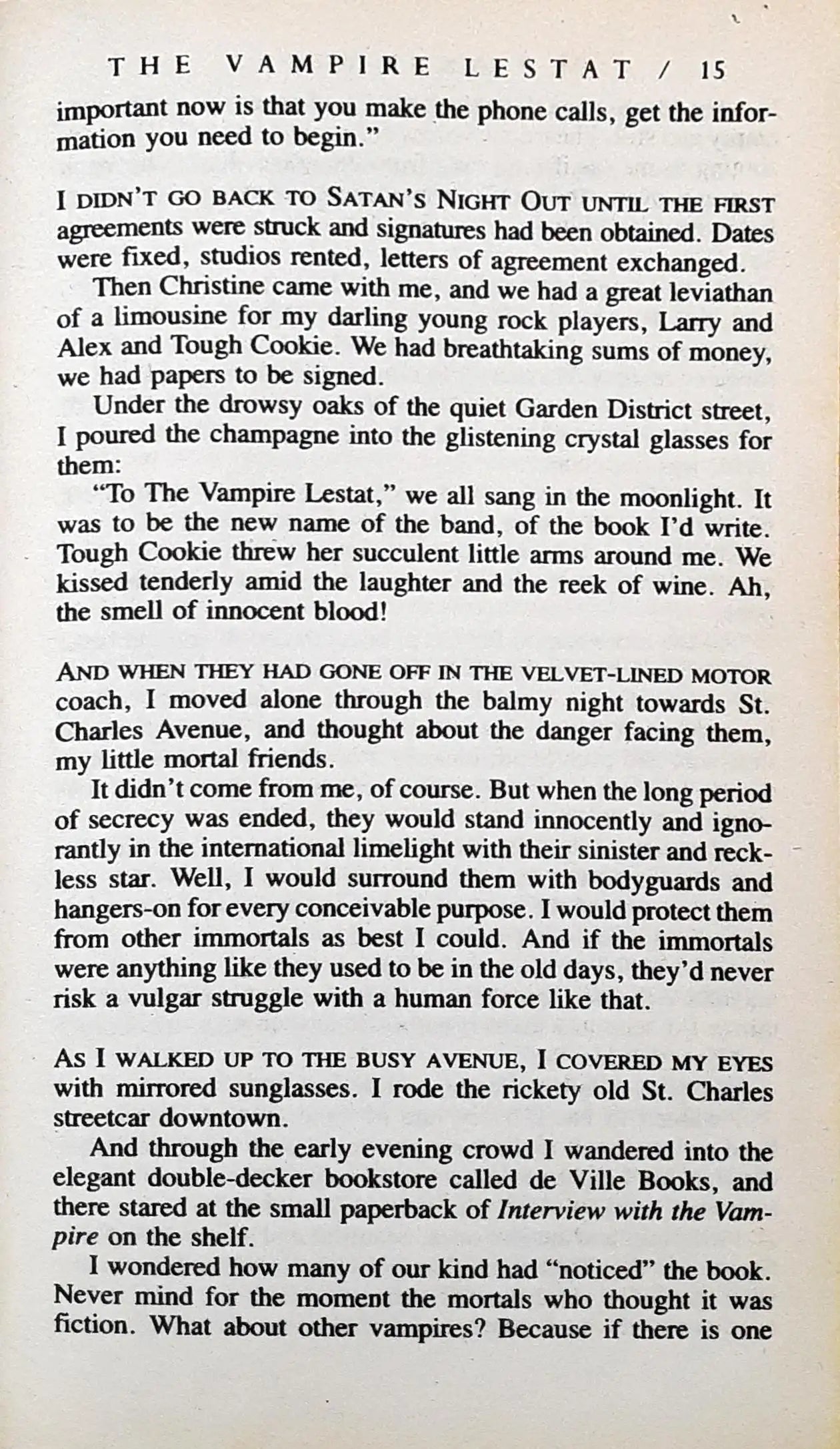 The Vampire Chronicles #2 : The Vampire Lestat (P)