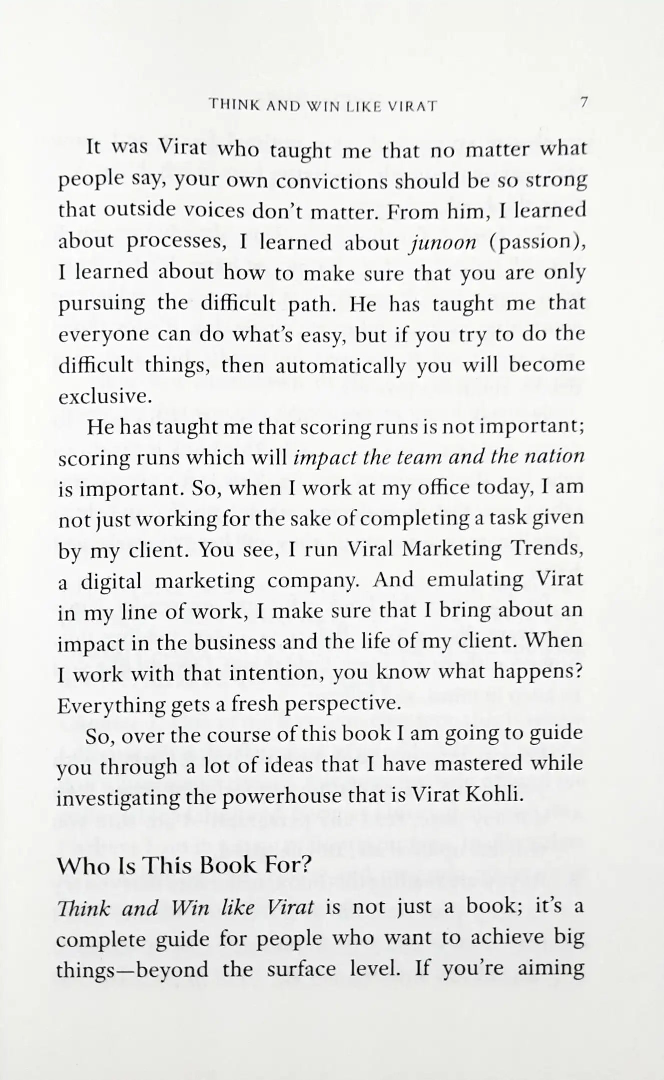 Think and Win Like Virat : 5 Success Secrets