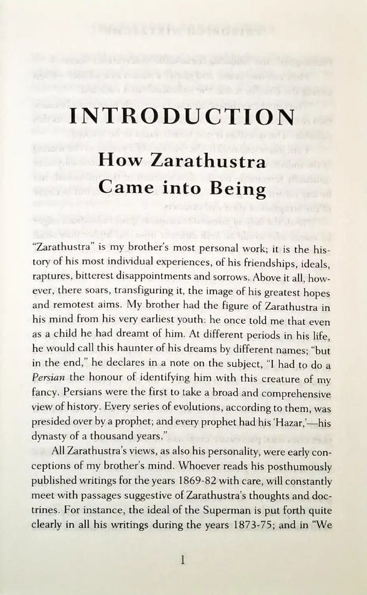 Thus Spoke Zarathustra
