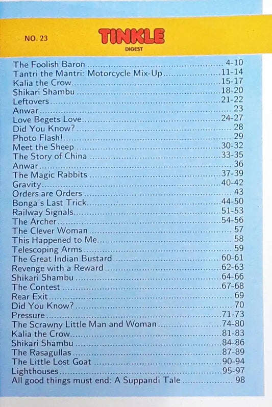 Tinkle Digest No. 23