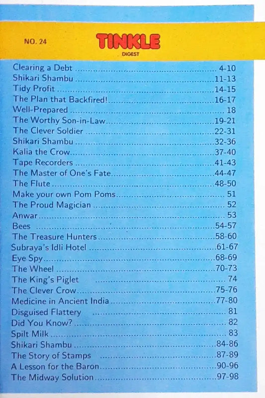Tinkle Digest No. 24