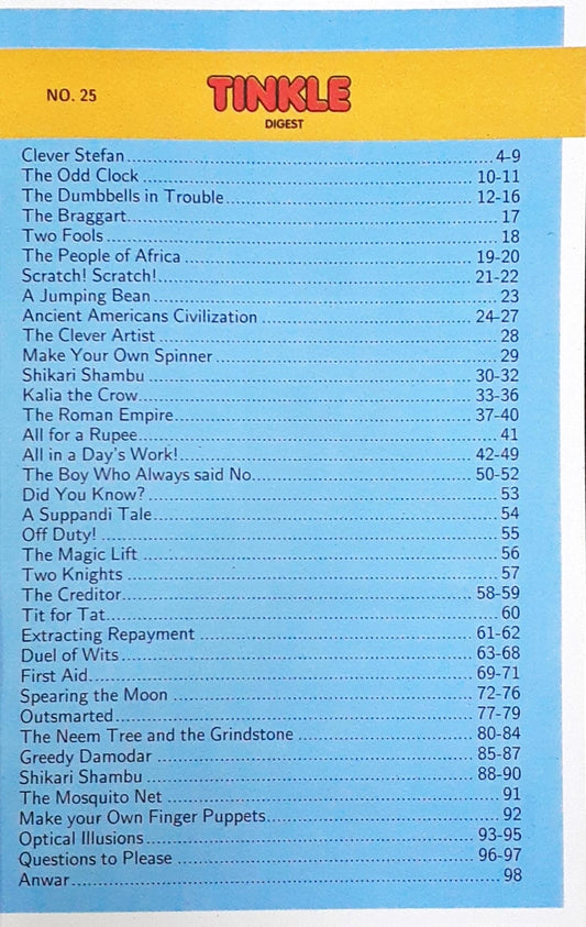 Tinkle Digest No. 25