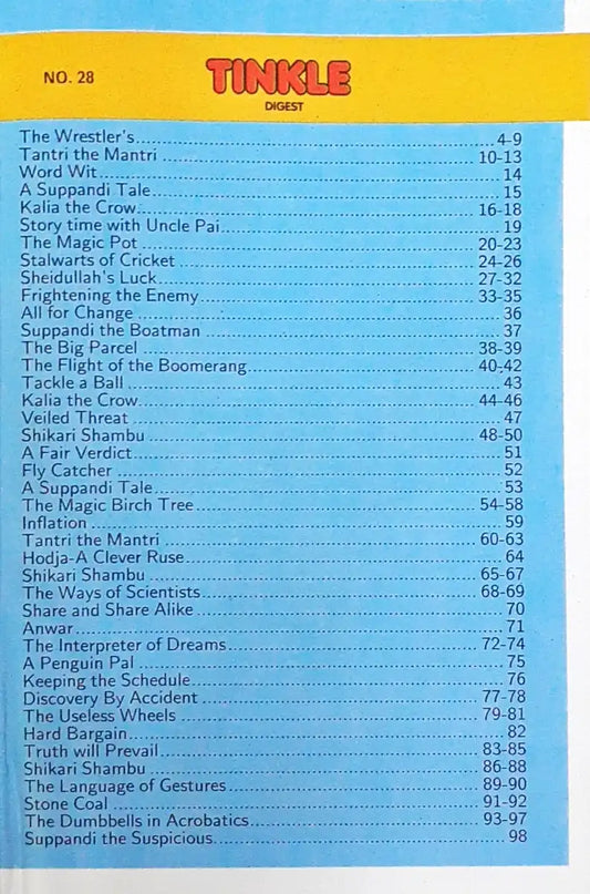 Tinkle Digest No. 28