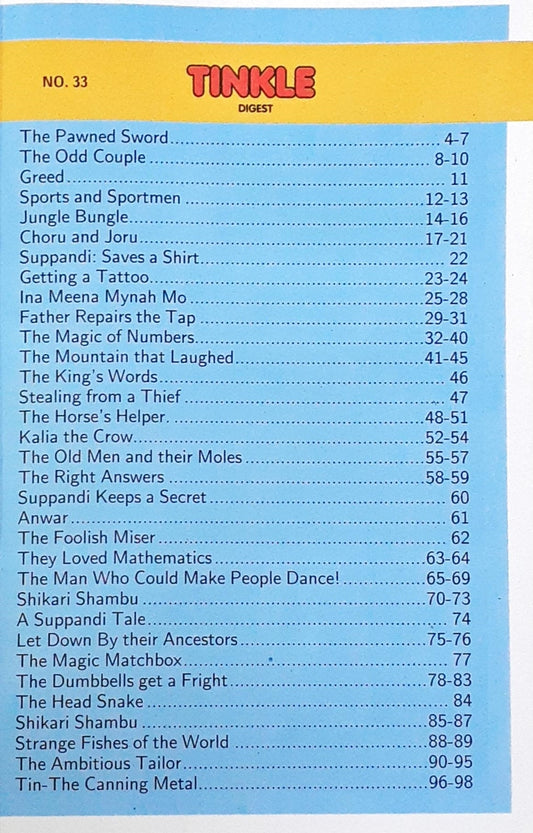 Tinkle Digest No. 33