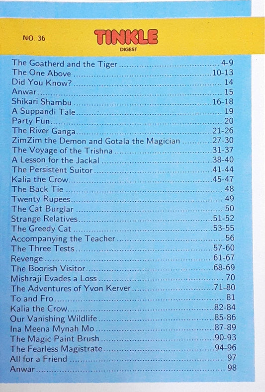 Tinkle Digest No. 36