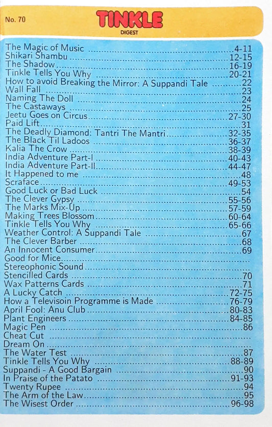 Tinkle Digest No. 70 (N)