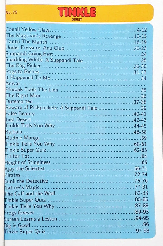 Tinkle Digest No. 75 (N)