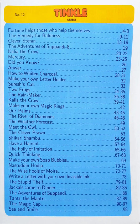 Tinkle Digest No. 12 (N)