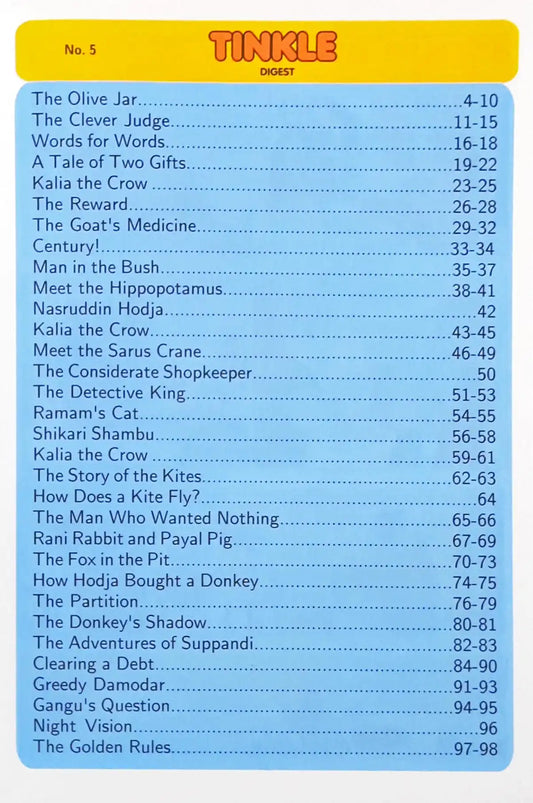 Tinkle Digest No. 5 (N)