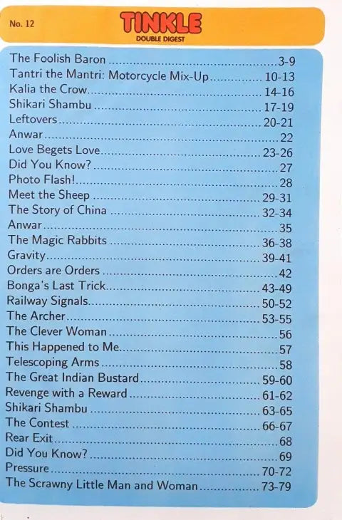 Tinkle Double Digest No. 12 (N)