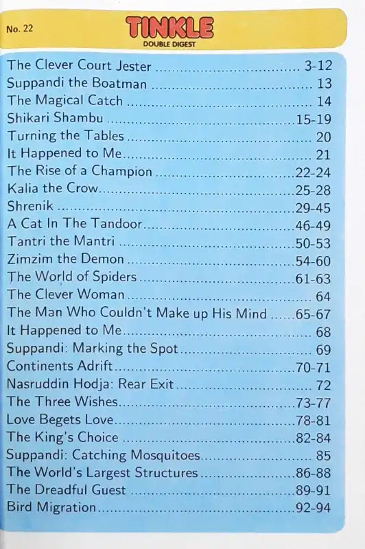 Tinkle Double Digest No. 22