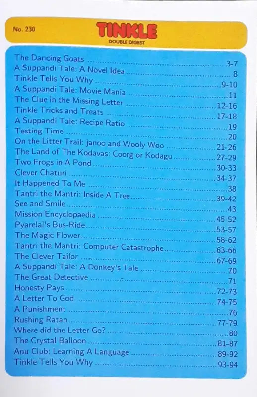 Tinkle Double Digest No. 230