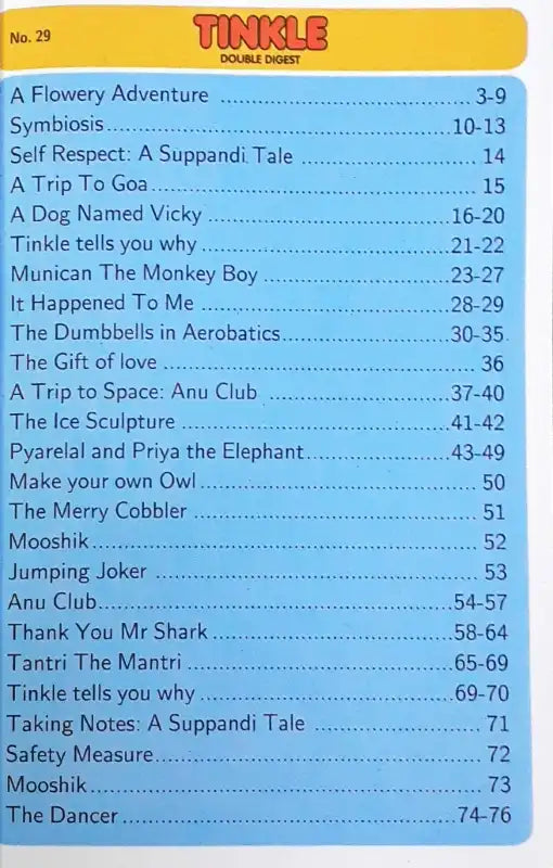 Tinkle Double Digest No. 29