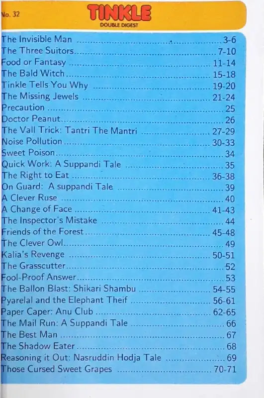 Tinkle Double Digest No. 32