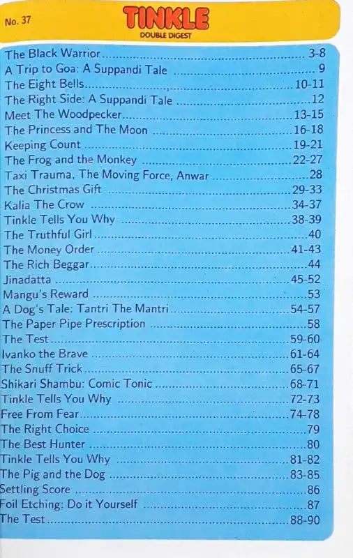 Tinkle Double Digest No. 37