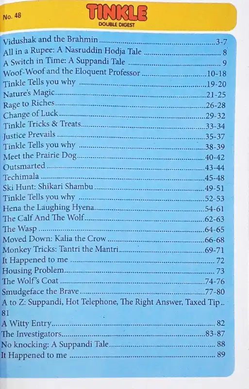 Tinkle Double Digest No. 48