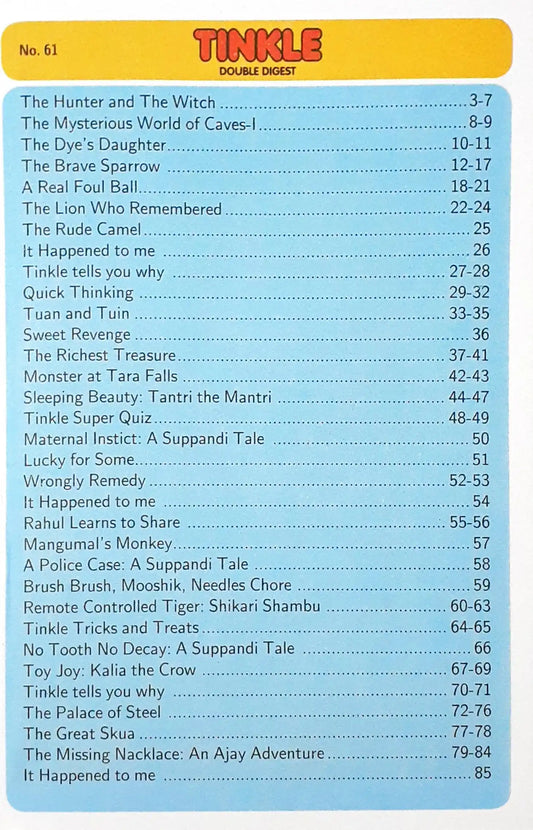 Tinkle Double Digest No. 61