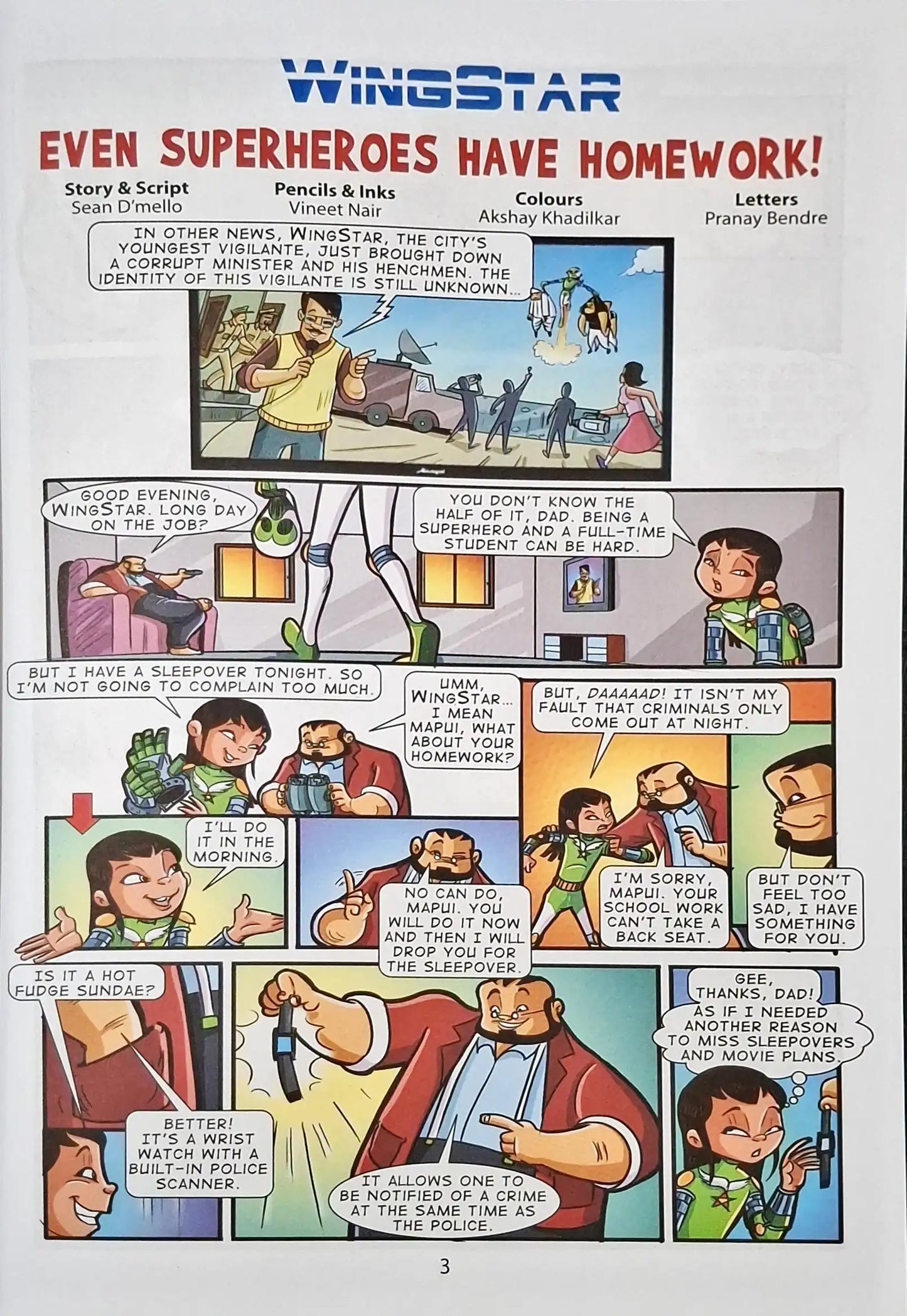 WingStar 01 : The Reluctant Superhero - Tinkle