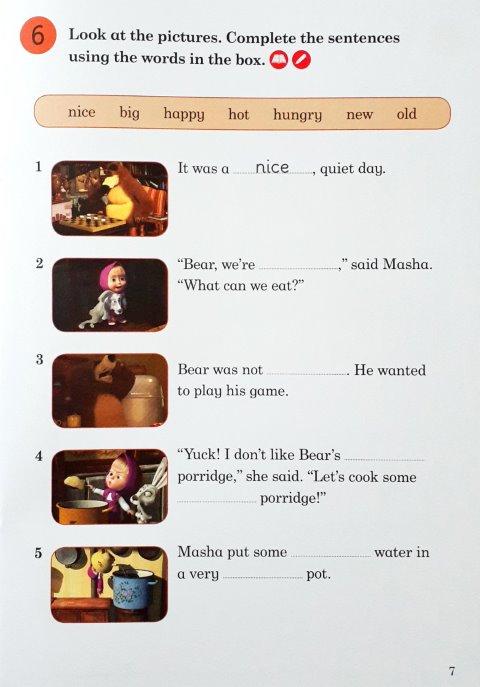 Ladybird Readers Level 2 Masha And The Bear Too Much Porridge Activity Book