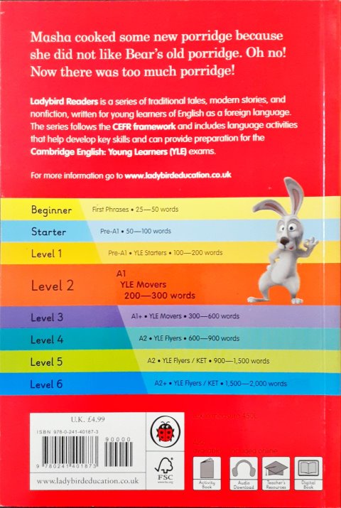 Ladybird Readers Level 2 Masha And The Bear Too Much Porridge