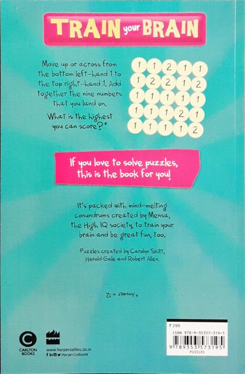 Mensa Kids Train Your Brain Puzzle Book Mind Melting Conundrums