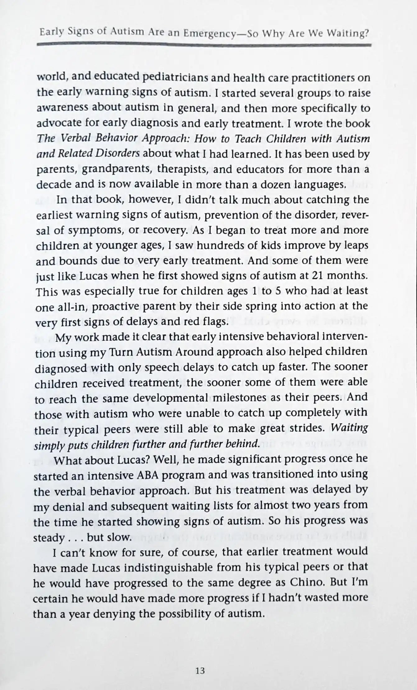 Turn Autism Around: An Action Guide for Parents of Young Children with Early Signs of Autism