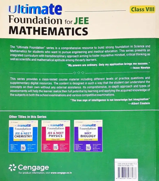 Ultimate Foundation for JEE Mathematics: Class VIII
