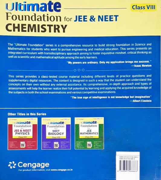 Ultimate Foundation for JEE & NEET Chemistry: Class VIII