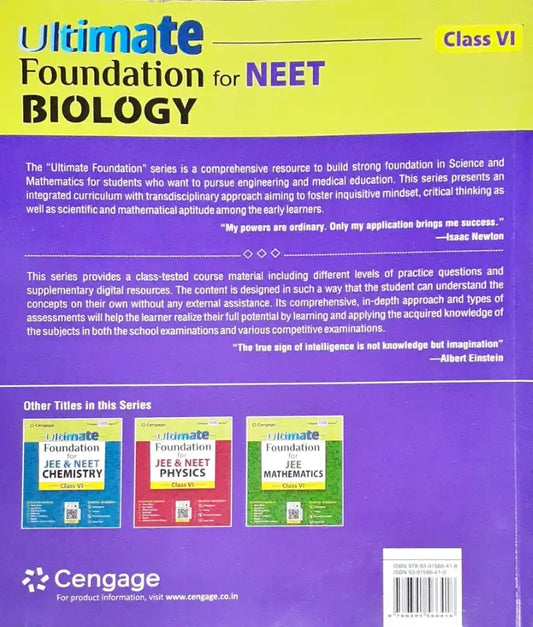 Ultimate Foundation for NEET Biology: Class VI